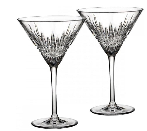 Waterford Lismore Diamond Martini Glass, Set of 2