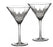 Waterford Lismore Diamond Martini Glass, Set of 2