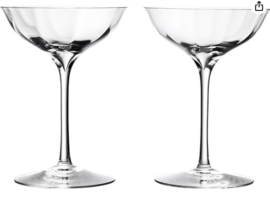 Waterford Elegance Optic Belle Coupe, Pair