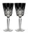 Waterford Lismore Black Goblet, set of 2