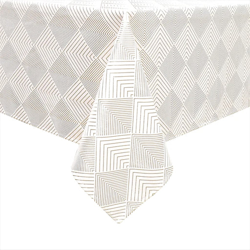 Majestic Tablecloth Velvet  Geometric Print