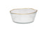 Vivience Organic Shape  Bowl, Gold Trim