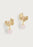 Anabel Aram Butterfly with Rose Quartz Drop Earring