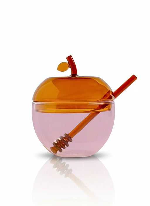 Allison Pearl Design Large Apple Honey Dish