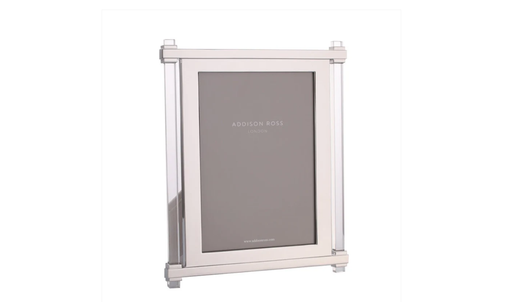 Addison Ross Acrylic & Silver Pillar Photo Frame, 8 x10