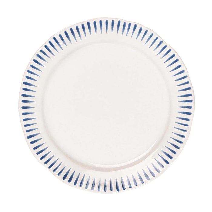 Juliska Sitio Stripe Dinner Plate - Delft Blue