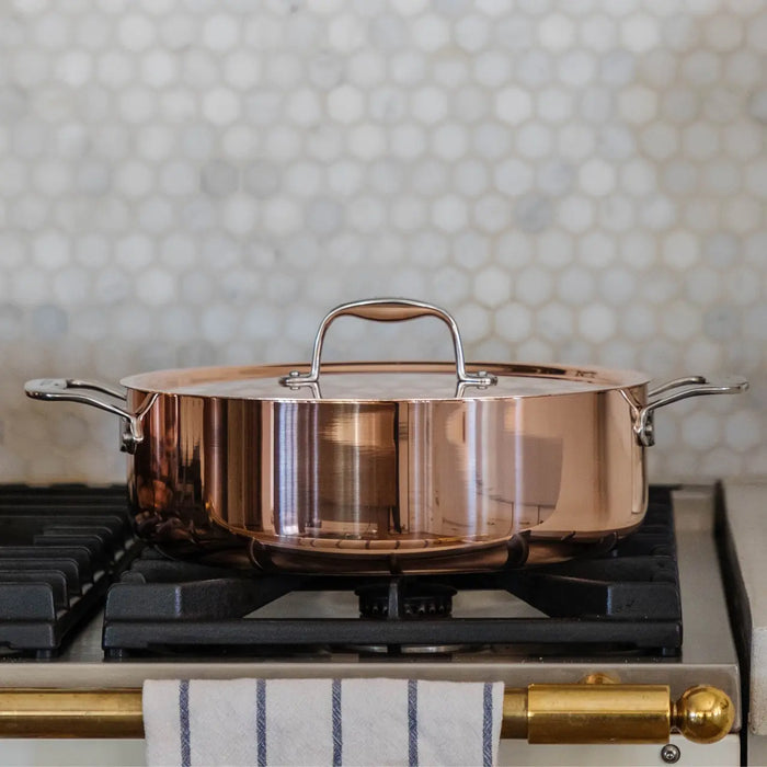 Made In Cookware Copper 5.2 qt. Rondeau with Lid
