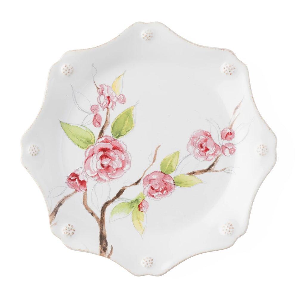 Juliska Berry & Thread Floral Sketch Camelia Salad/Dessert Plate