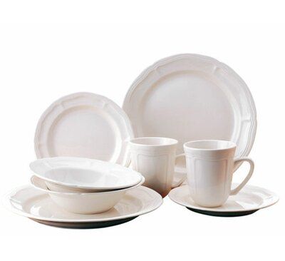Prestige Thomson Pottery Bianca Dinnerware Set, Svc for 4