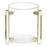 BT Shalom Lucite Clear Wash Cup with Gold Designed Handles