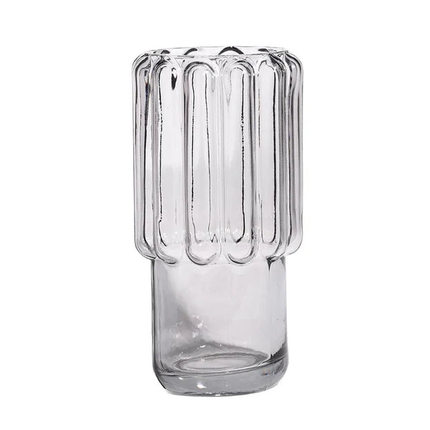 BT Shalom Glass Vase with Wide Stripe at Top
