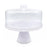 BT Shalom Resin Snow Drift Cake Plate & Dome