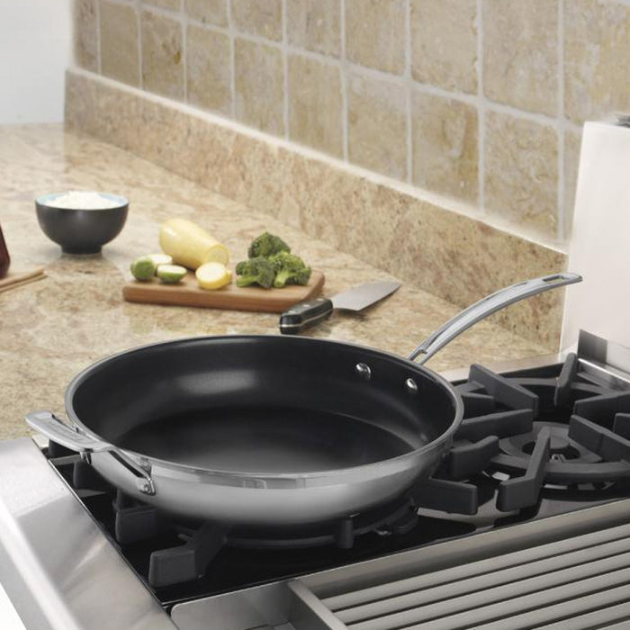 Cuisinart Multiclad Pro Triple Ply Stainless Cookware 12" Nonstick Skillet, MCP22C-30HNS