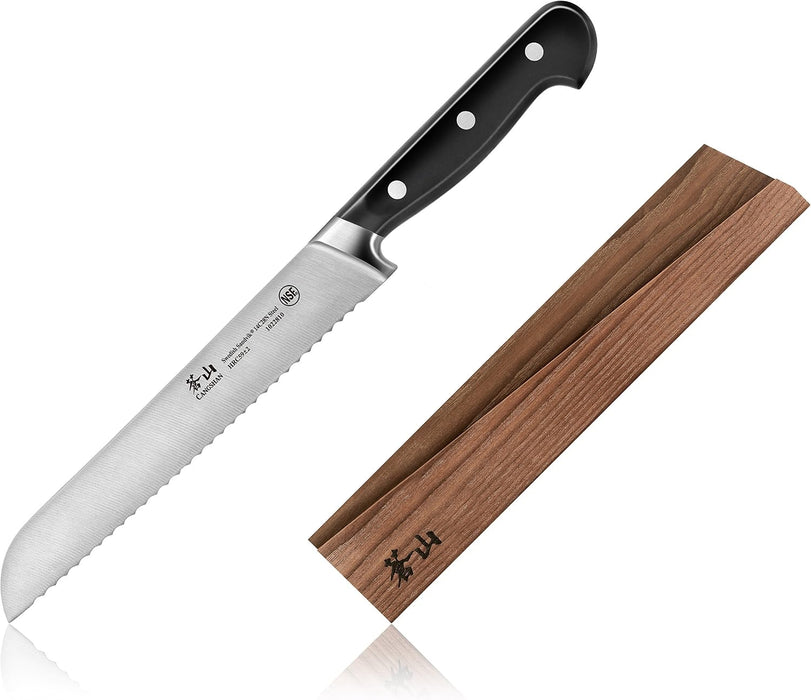 Cangshan TV2 Series Bread Knife and Wood Sheath
