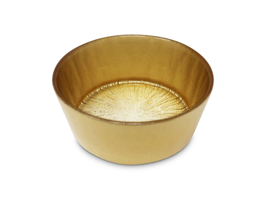 Classic Touch Crystal Bowl with Gold Wall/Border