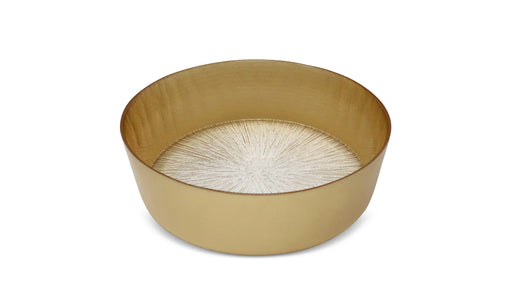 Classic Touch Crystal Bowl with Gold Wall/Border