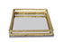 Classic Touch Square Napkin Holder w/ Gold Loop Design
