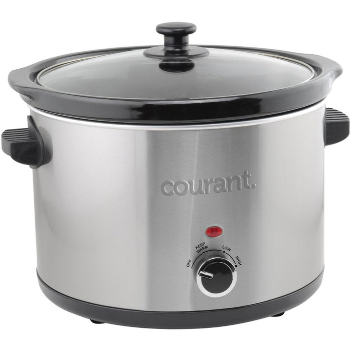 Courant 5.5 Quart Slow Cooker - Stainless Steel