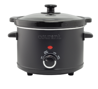 Courant 2.7 Quart Round Slow Cooker Matte Black