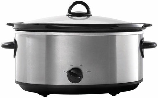 Crock Pot Oval Stoneware & Stainless Steel Slow Cooker