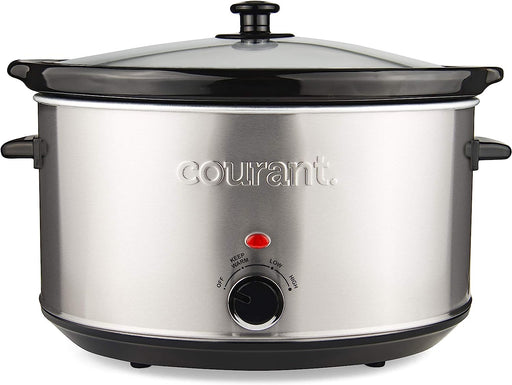 Courant  8.5 Quart Oval Slow Cooker, Stainless Steel