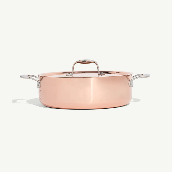 Made In Cookware Copper 5.2 qt. Rondeau with Lid
