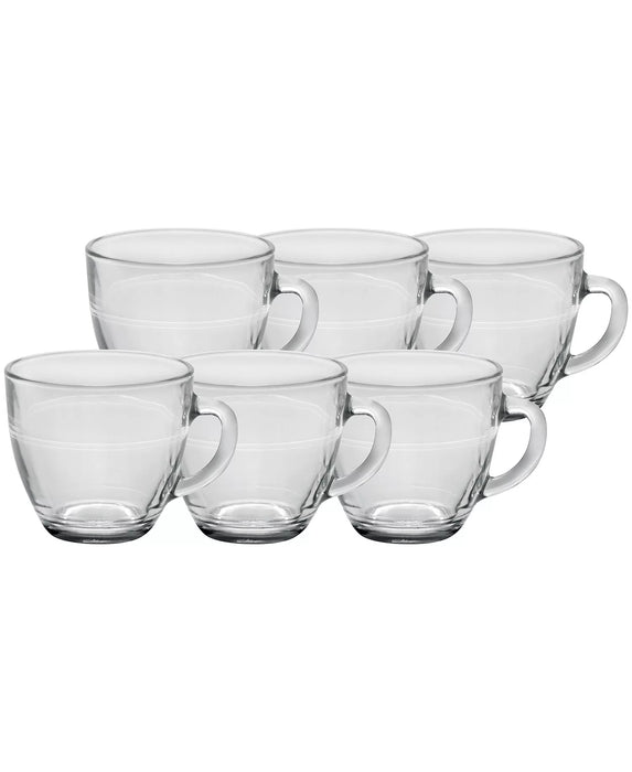 Duralex Le Gigogne Clear Glass Mug, Set/6