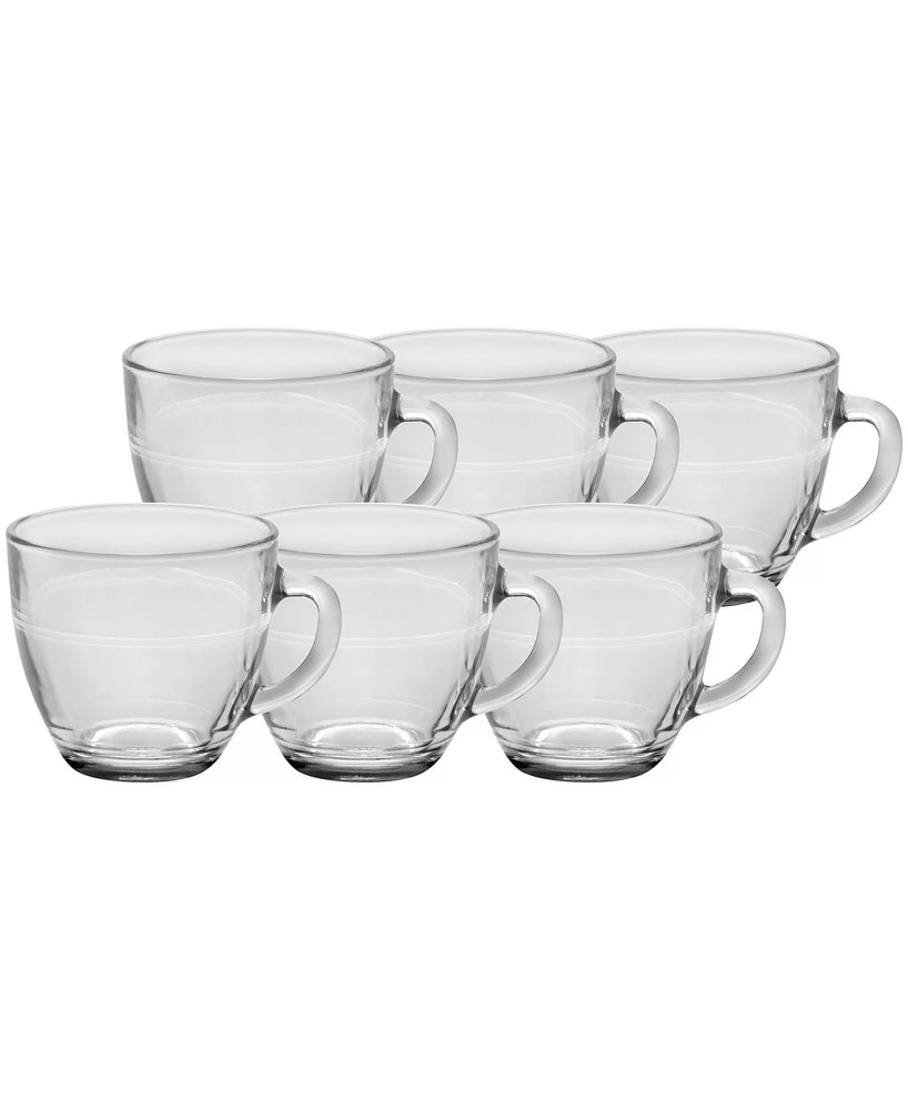 Duralex Le Gigogne Clear Glass Mug, Set/6
