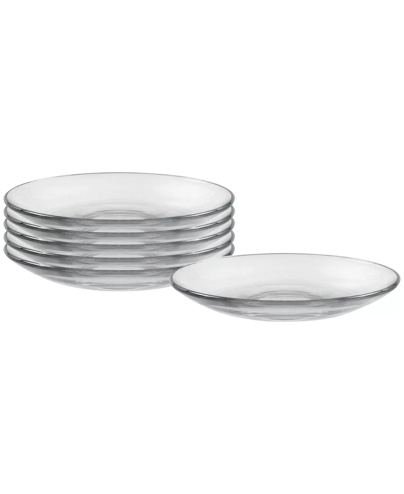 Duralex Le Gigogne Clear Glass Saucer, Set/6