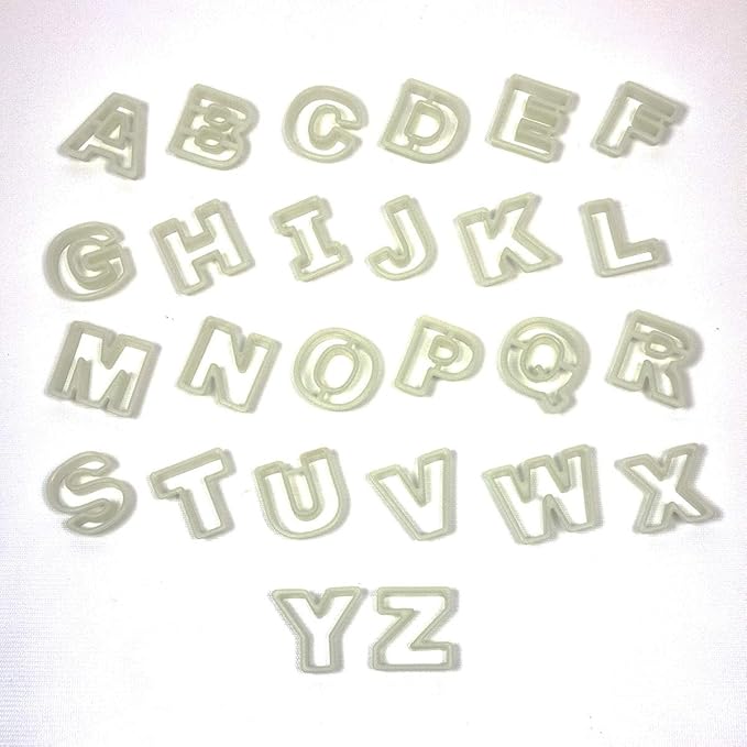 Fat Daddios Nylon Alphabet Cookie Cutter Set