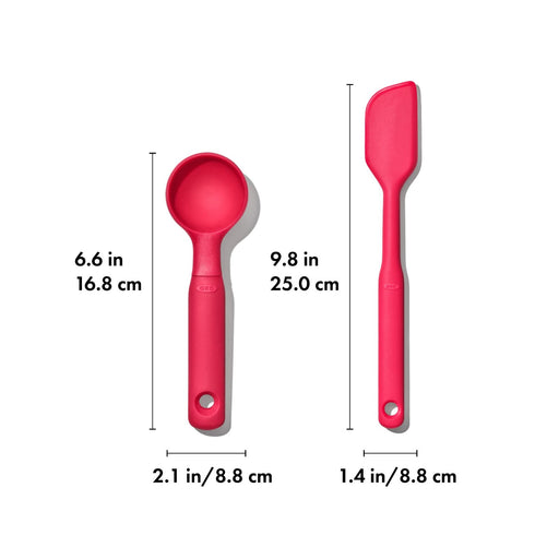 Oxo Silicone Cookie Scoop & Small Spatula Set