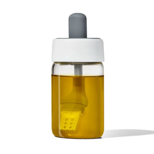 Oxo Glass Oil Bottle and Silicone Brush Set