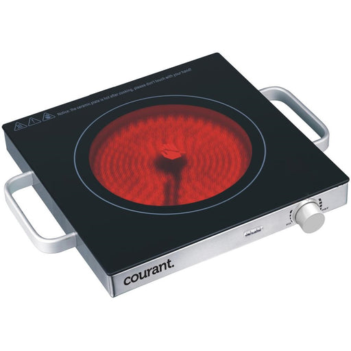 Courant Ceramic Glass Cooktop - 1500W, Stainless Steel