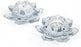 Godinger Lotus Crystal Votive Pair