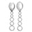 Godinger Sphere Salad Servers10.60L X 2.40W X 6.70H  Stainless Steel