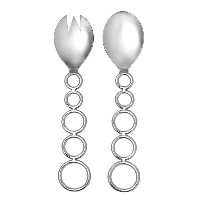 Godinger Sphere Salad Servers10.60L X 2.40W X 6.70H  Stainless Steel
