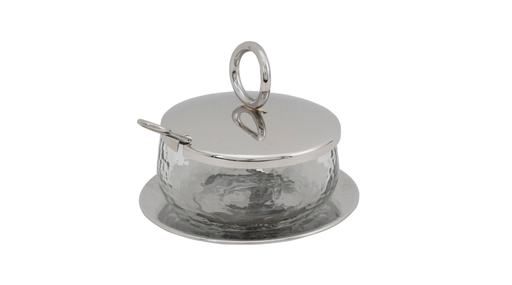 Godinger Sphere Honey Jar With Plate