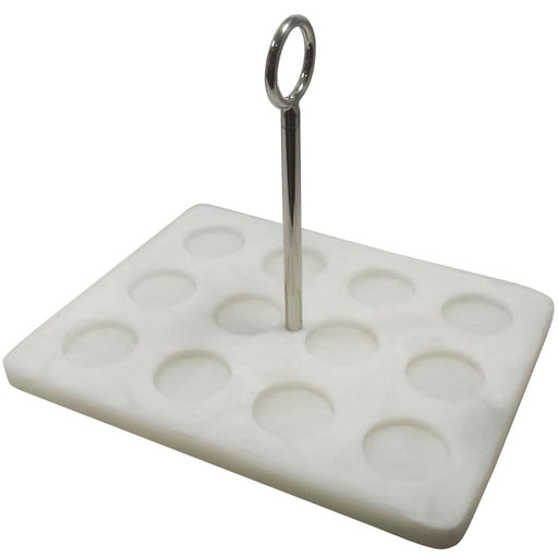 Godinger Azure 12 Shot Resin Caddy, with 12 Shot Glasses