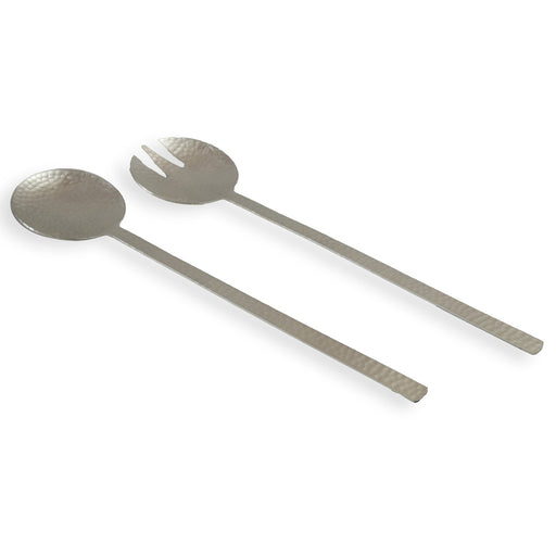 Godinger Temari Hammered Matte Silver Salad Servers, set/2