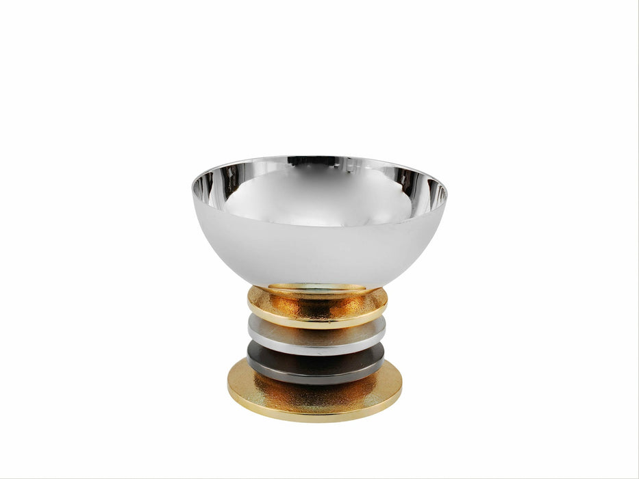 Godinger Vermeil Nut Bowl with Ring Foot