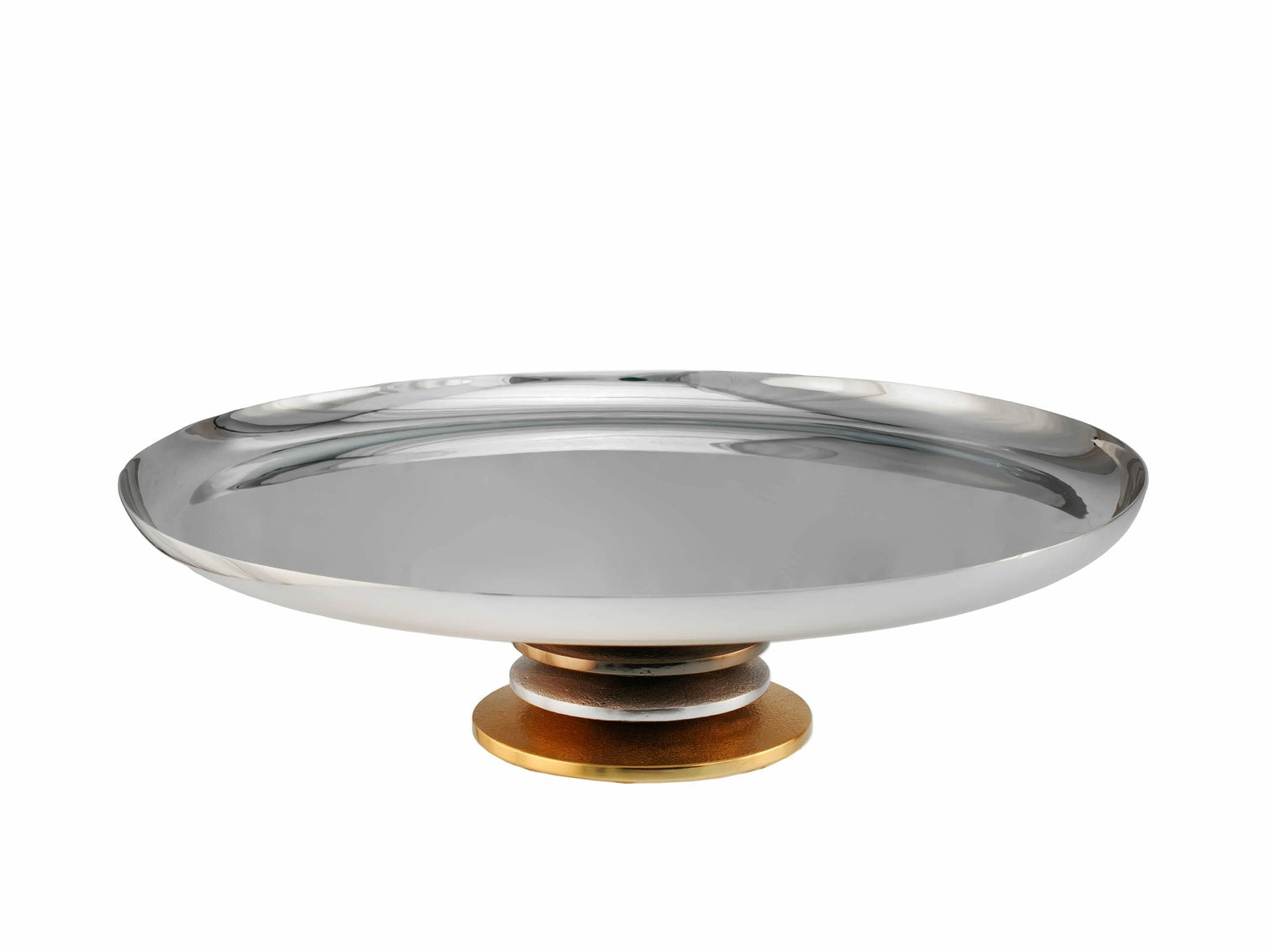 Godinger Vermeil Cake Stand with Ring Foot