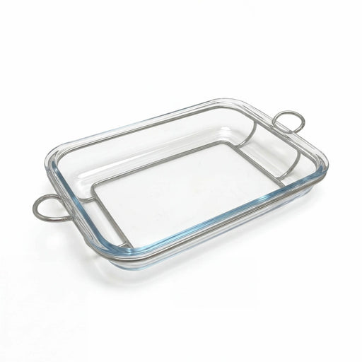 Godinger SPHERE SS Rectangle Baker with Glass