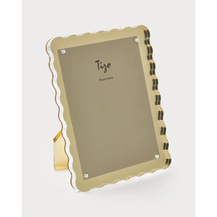 Tizo Design Lucite Gold Weave Frame, 5x7