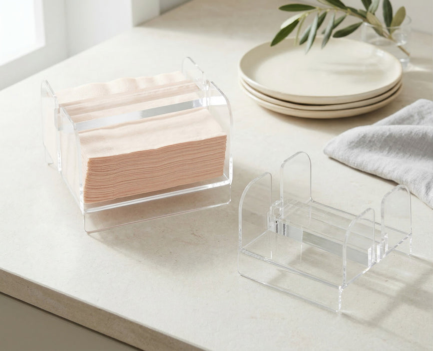 Huang Acrylic Solid Bar Luncheon Size Napkin Holder
