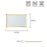 Joseph Sedgh Rectangular Glass Platter with Gold Rim