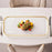 Joseph Sedgh Rectangular Glass with Gold trim Platter