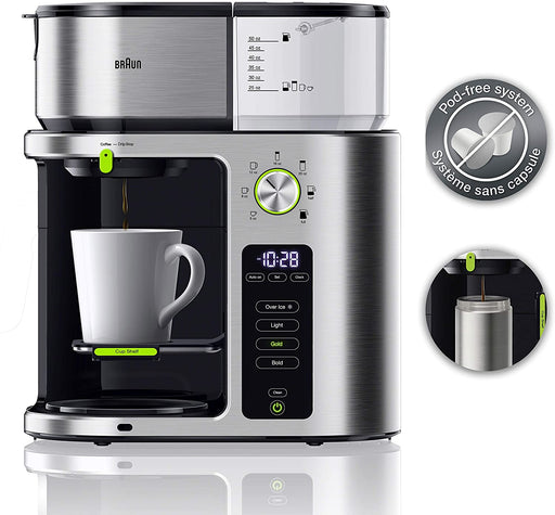 Braun MultiServe Coffee Machine 10-Cup, Stainless Steel KF9070SI