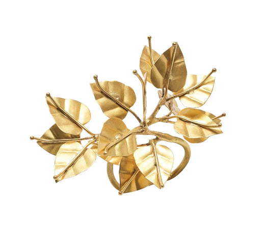 Kim Seybert Bougainvillea Gold Napkin Ring, Set/4