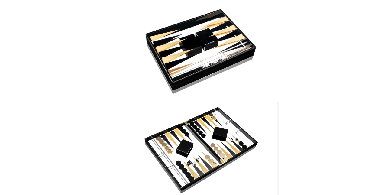Aquamarine Games Backgammon Black Series, Black (CP033), Wooden Table Game Aquamarine Games Backgammon Black Series, Black (CP033), Wooden Table Game