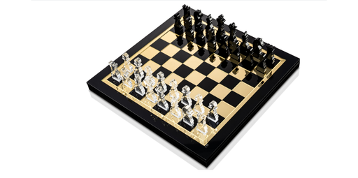 Lucite By Design Luxe Chess & Checkers Game Set w/ Gift Box